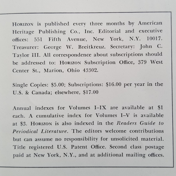 Coffee Table | Hardcover Magazine | 1968 VTG Vintage | Horizon - Picture 15 of 16